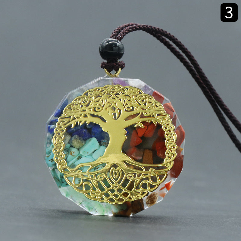 Chakra Chip Orgone Necklace