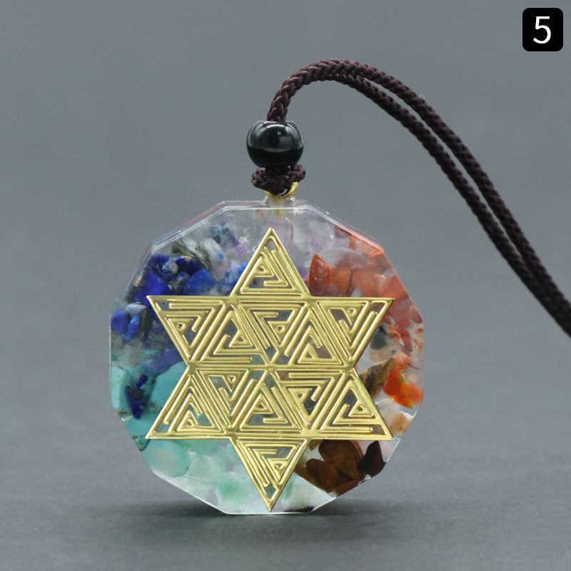 Chakra Chip Orgone Necklace