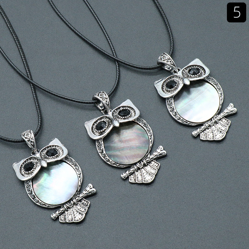 Crystal Owl Pendant