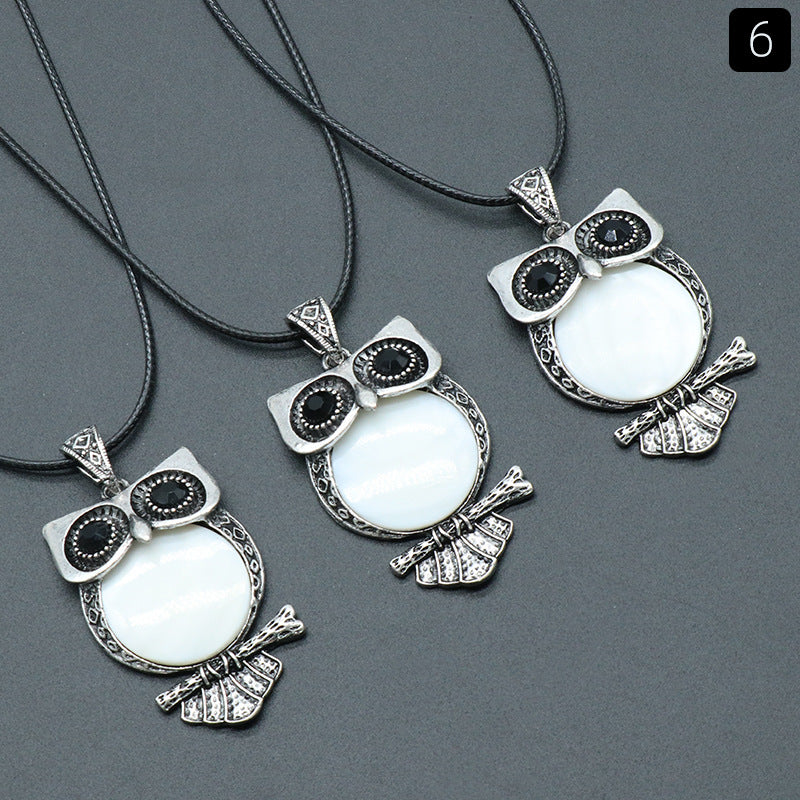 Crystal Owl Pendant