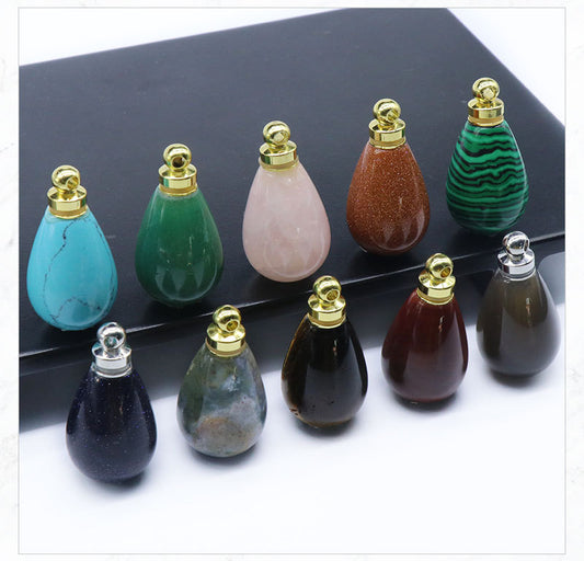 Crystal Perfume Bottle Pendant