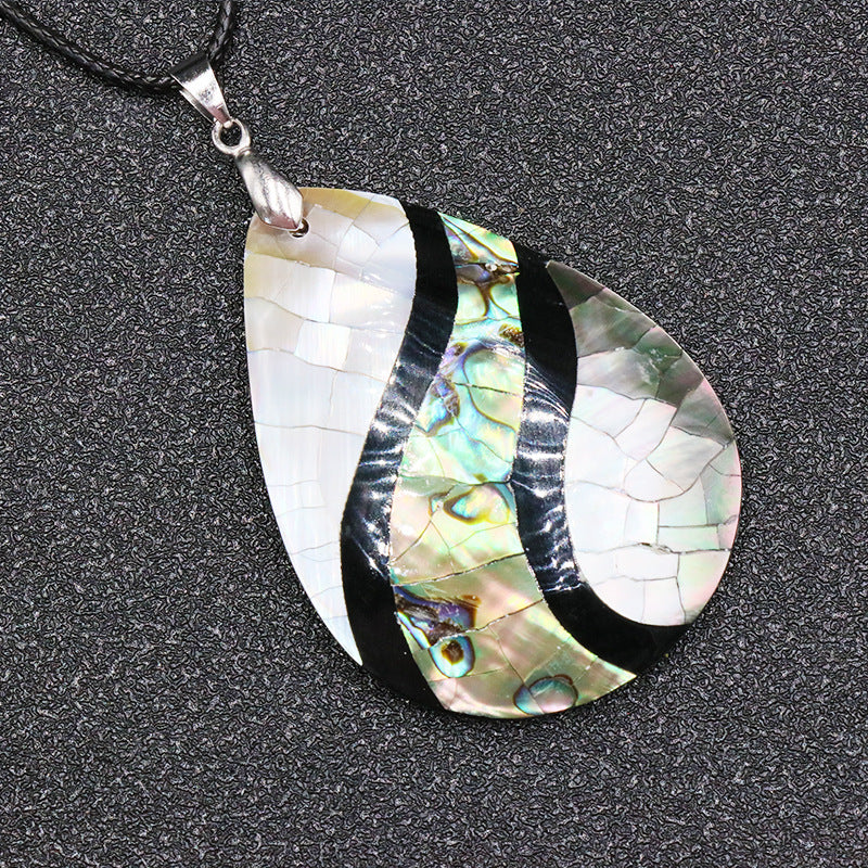 Abalone Shell Tear Drop Necklace