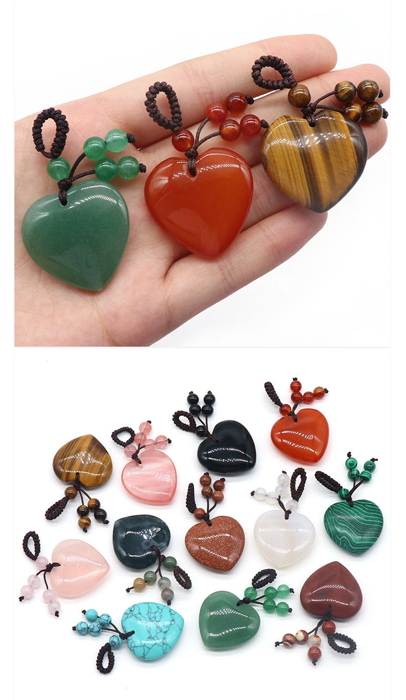 Heart Stone Keychain Hanger