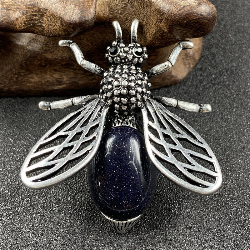 Crystal Bee Brooch&Pendant