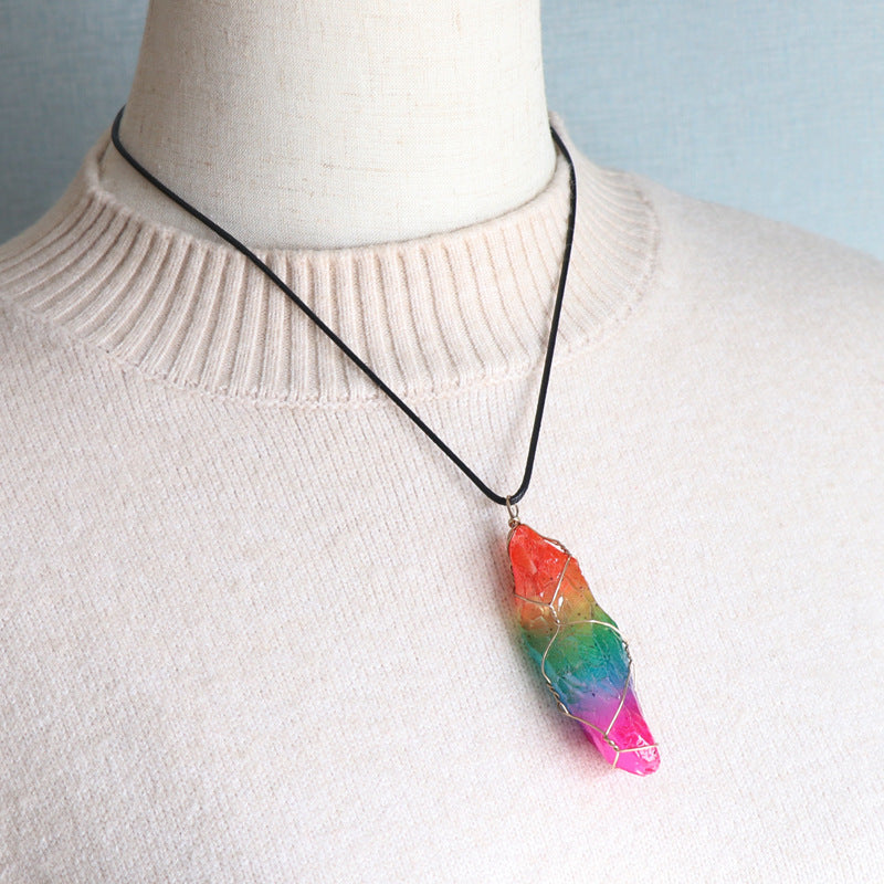 Aura Clear Quartz Necklace