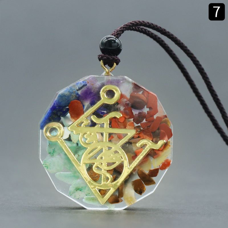 Chakra Chip Orgone Necklace