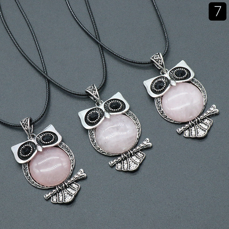 Crystal Owl Pendant