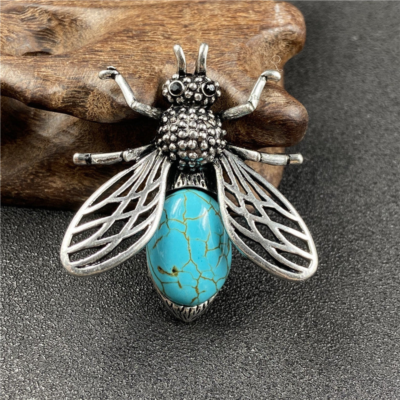 Crystal Bee Brooch&Pendant