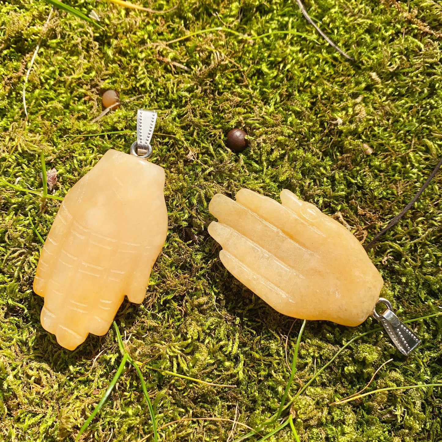 Crystal Buddha Hand Pendant