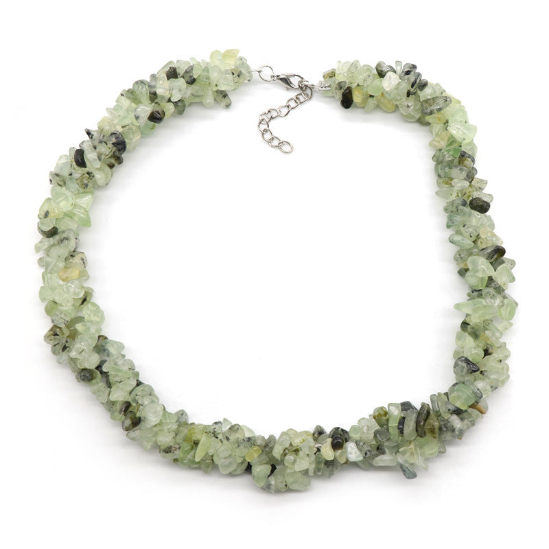 Crystal Chip Cluster Necklace