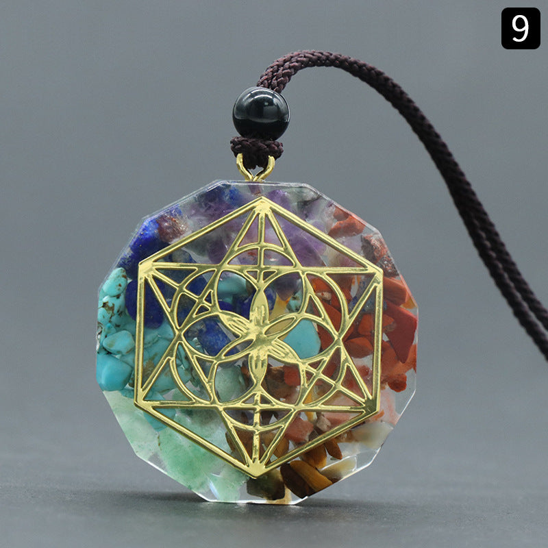 Chakra Chip Orgone Necklace