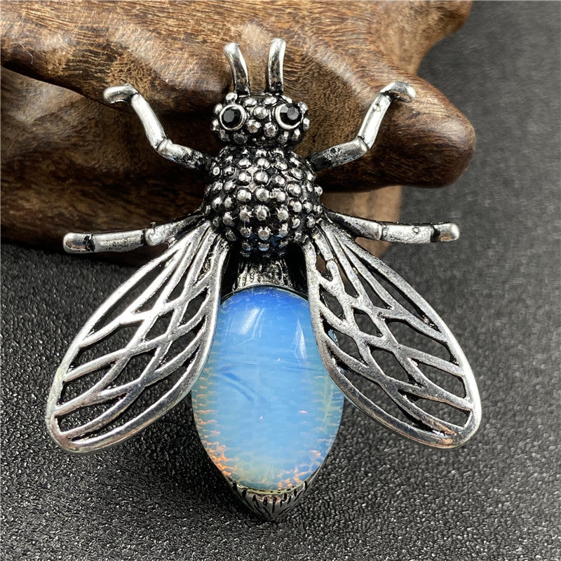 Crystal Bee Brooch&Pendant