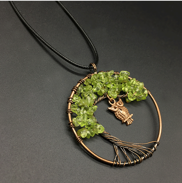 Life Tree Owl Necklace