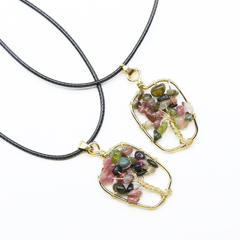 Tourmaline Life Tree Pendant/Earring/Necklace