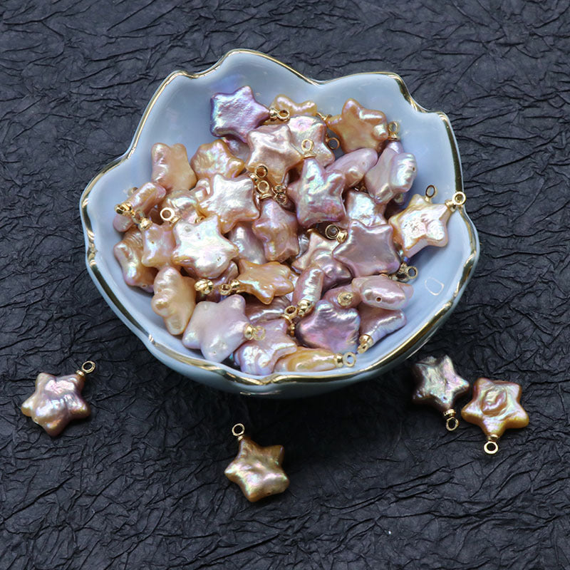 Baroque Pearl Charms Star Shaped Pendant