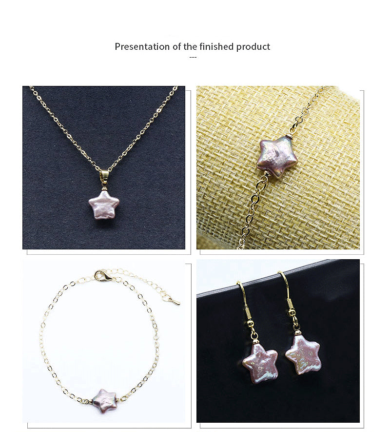 Baroque Pearl Charms Star Shaped Pendant