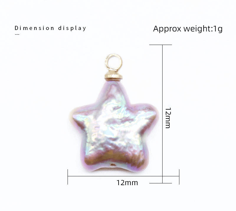 Baroque Pearl Charms Star Shaped Pendant