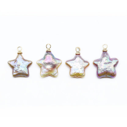 Baroque Pearl Charms Star Shaped Pendant