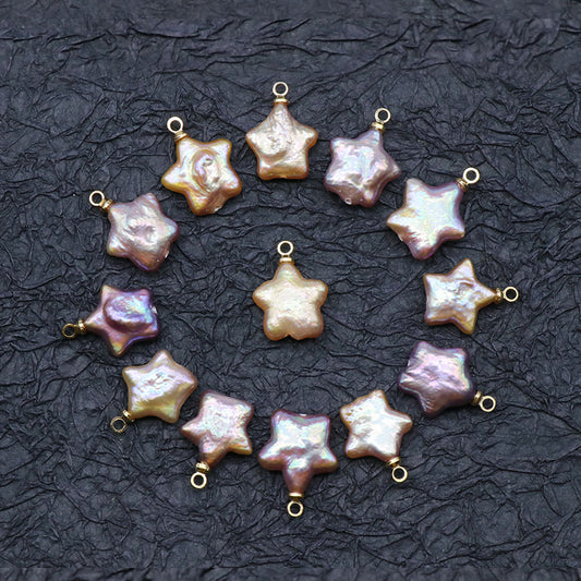 Baroque Pearl Charms Star Shaped Pendant