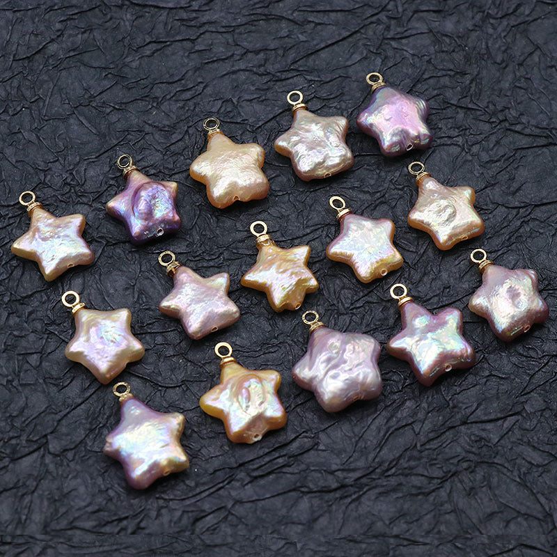 Baroque Pearl Charms Star Shaped Pendant