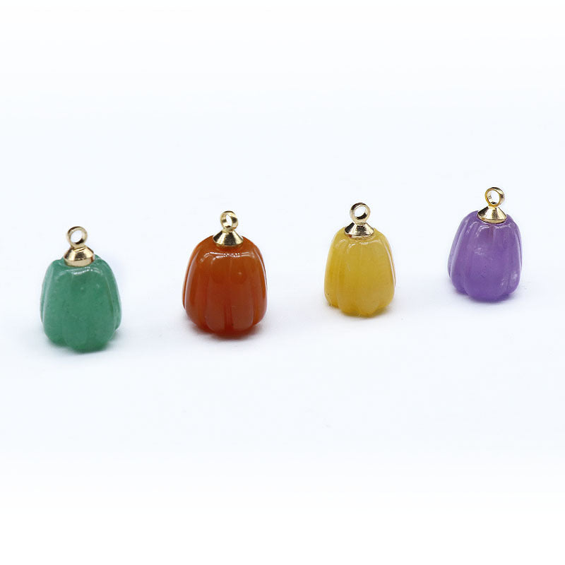 Mini Crystal Pumpkin Pendant