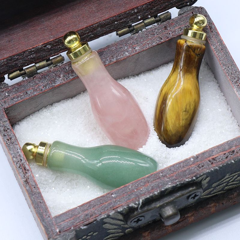 Crytsal Perfume Bottle Necklace