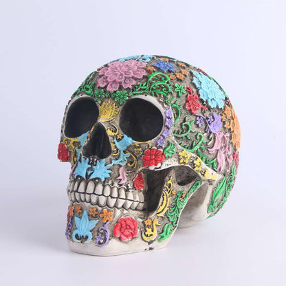 Colorful Resin Craft Skull Statues