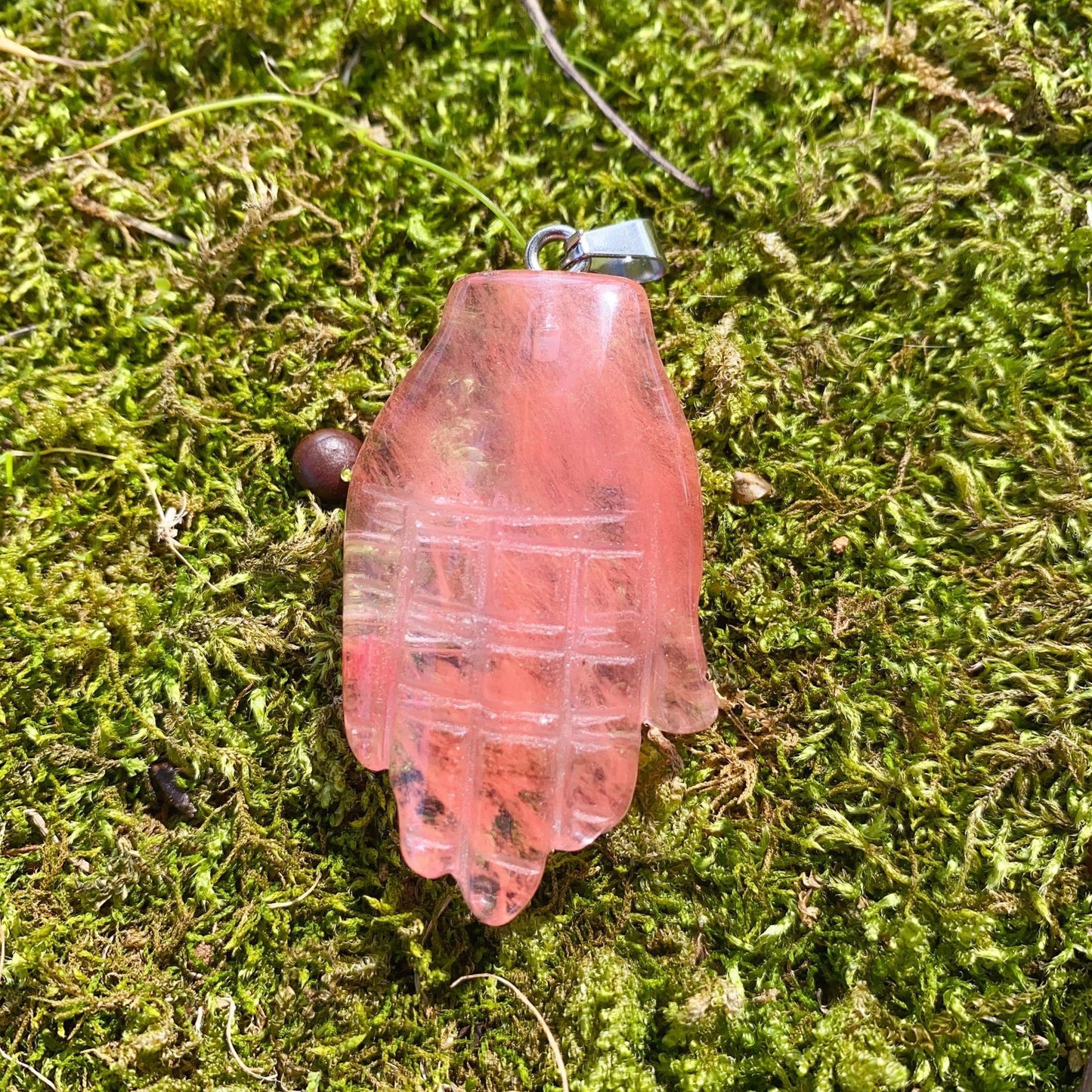 Crystal Buddha Hand Pendant