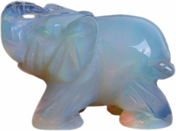 Elephant Crystal Carving 2 inch