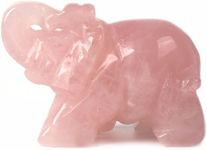 Elephant Crystal Carving 2 inch