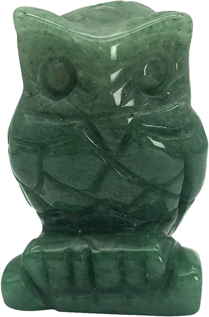 Owl Crystal Carving 2 inch