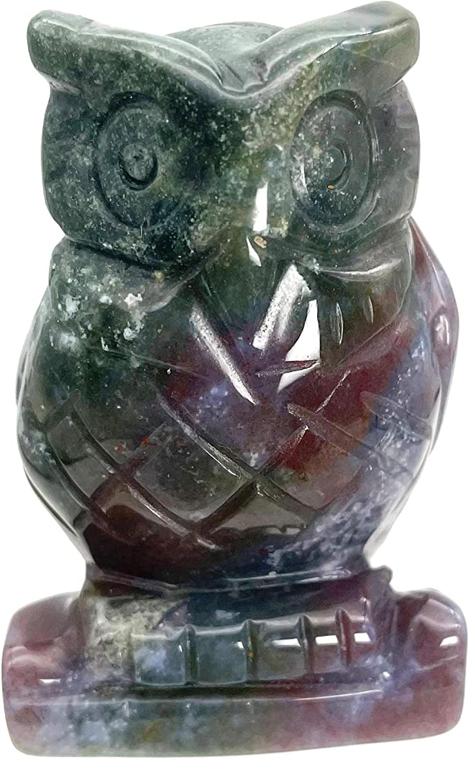 Owl Crystal Carving 2 inch