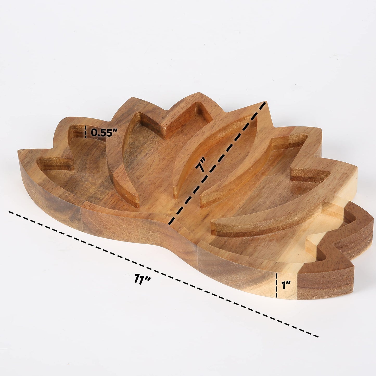 Lotus Wooden Plate