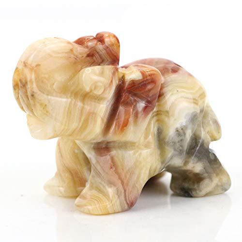 Elephant Crystal Carving 2 inch