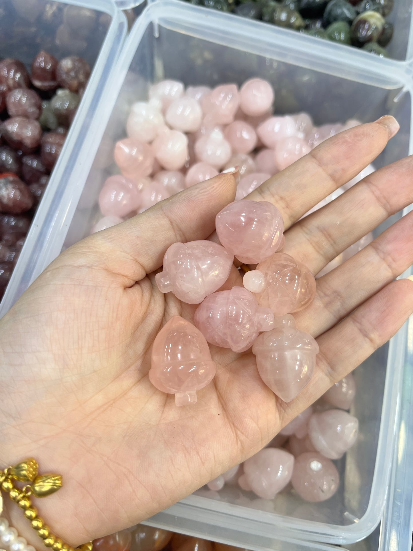 Acorn Crystal Carving