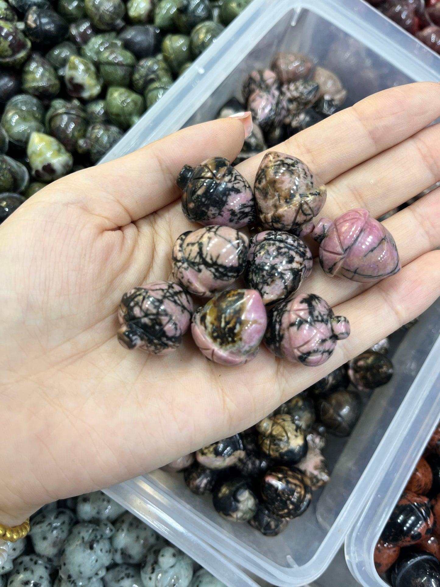 Acorn Crystal Carving