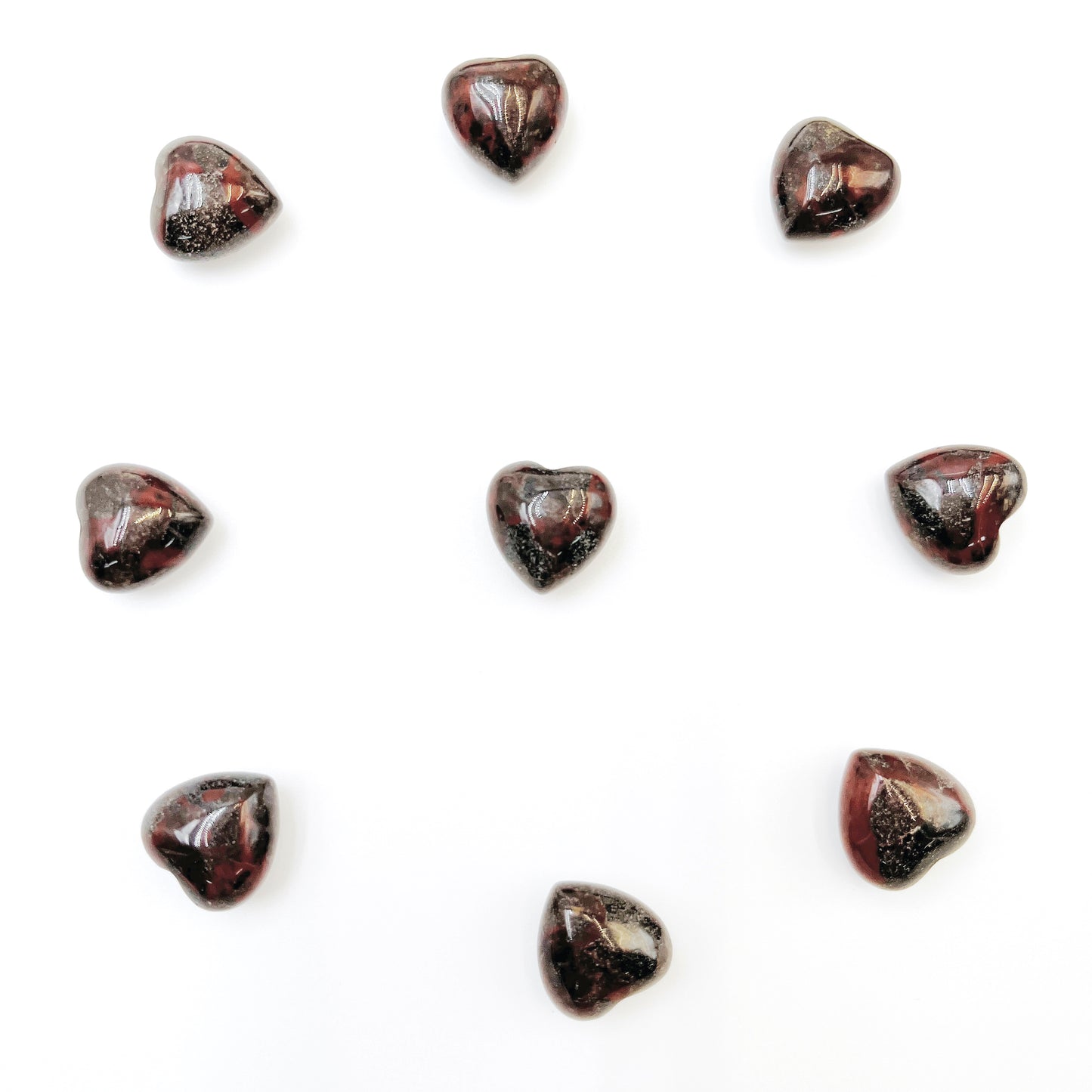 Heart shape natural stone 0.6inch