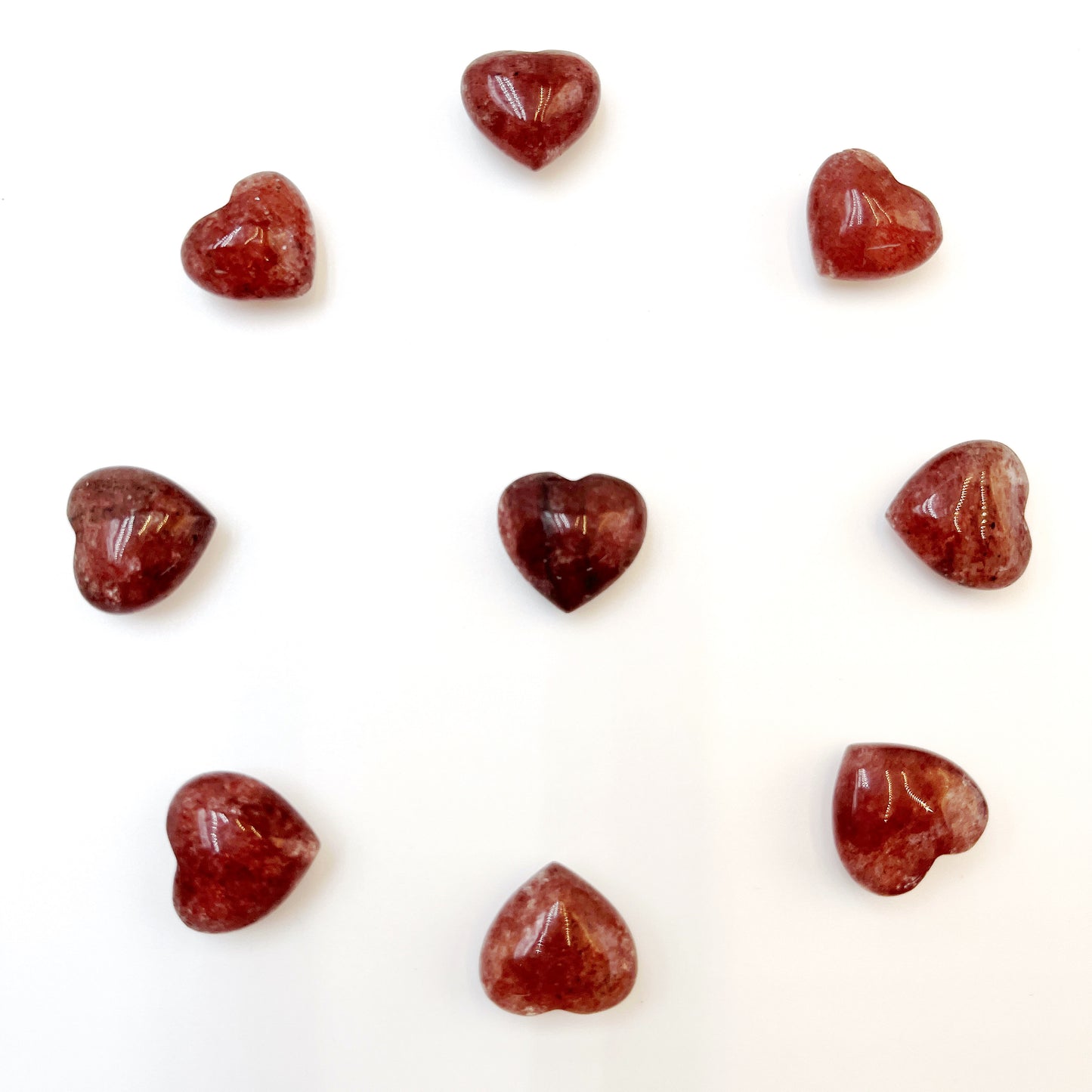 Heart shape natural stone 0.6inch