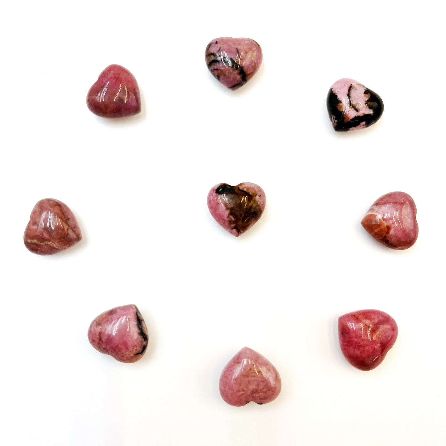 Heart shape natural stone 0.6inch