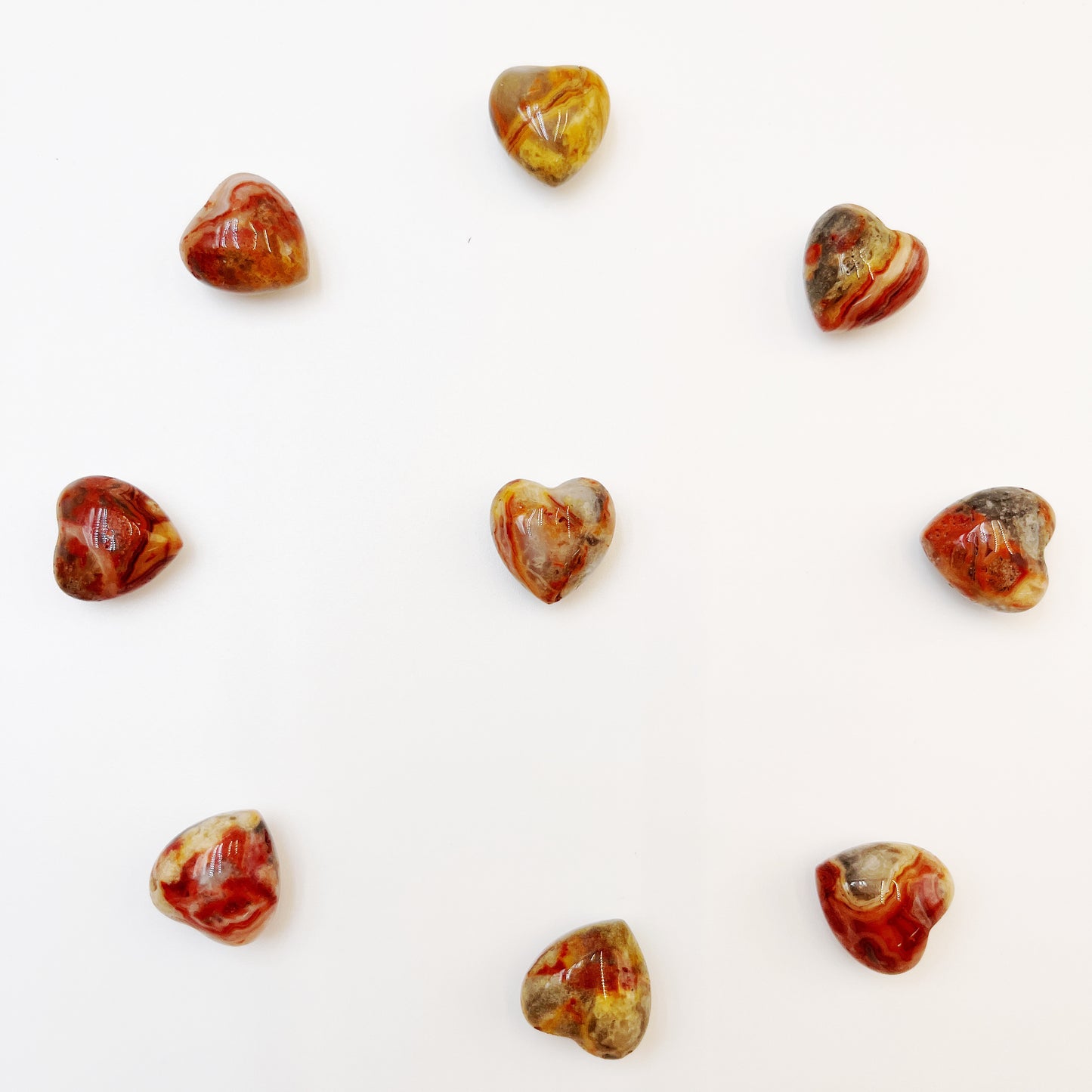 Heart shape natural stone 0.6inch