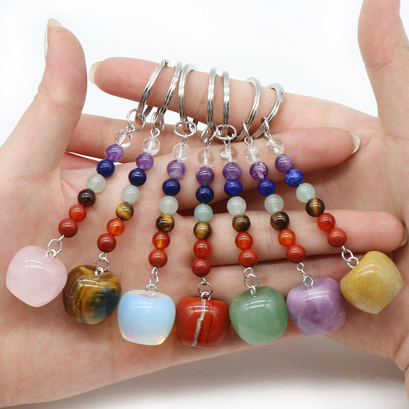 Crystal Apple Chakra Key Chain