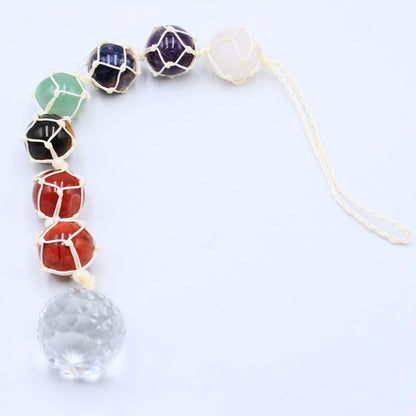 Chakra Sphere Glass Droplet Car Hanging