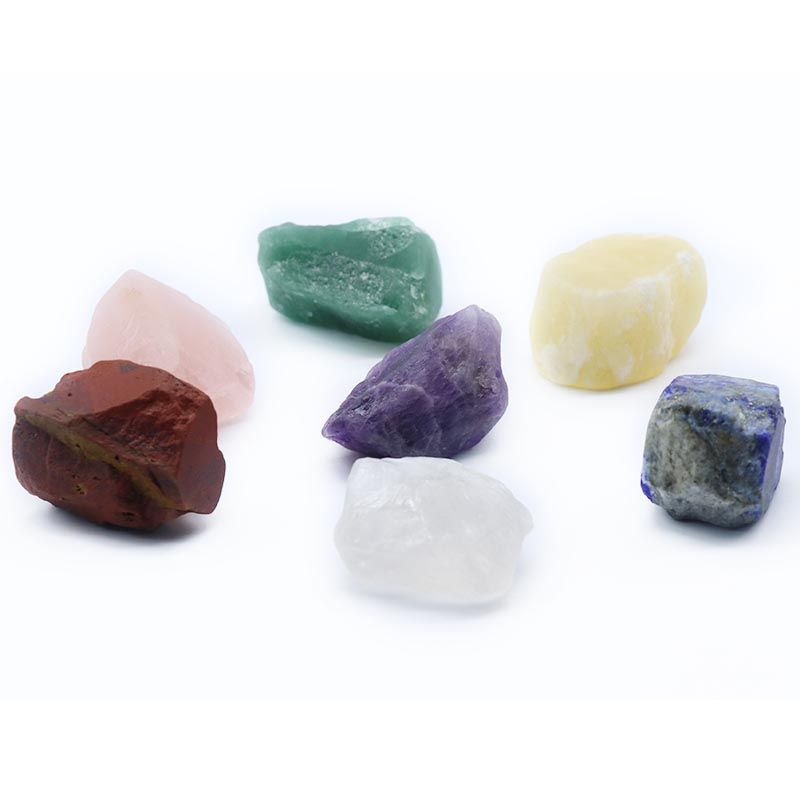 7 Chakra Rough Stone Set