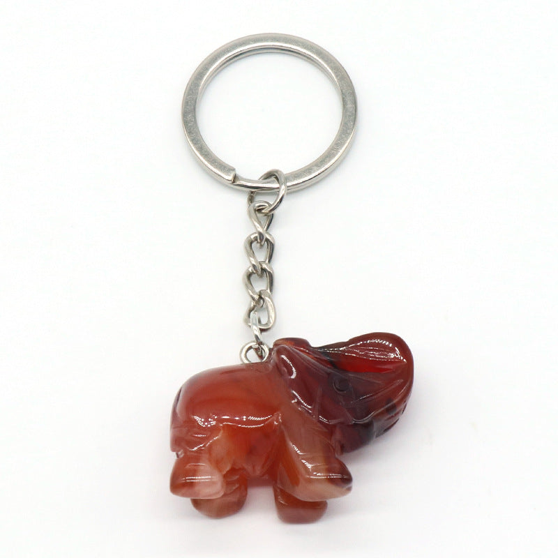 Crystal Elephant Key Chain