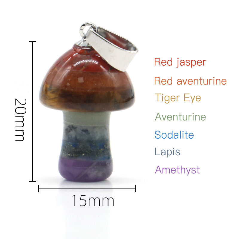 Chakra Mushroom Pendant