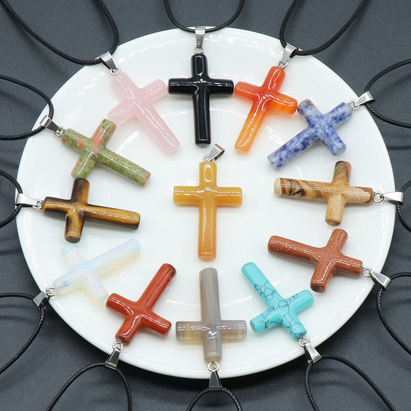 Crystal Cross Necklace