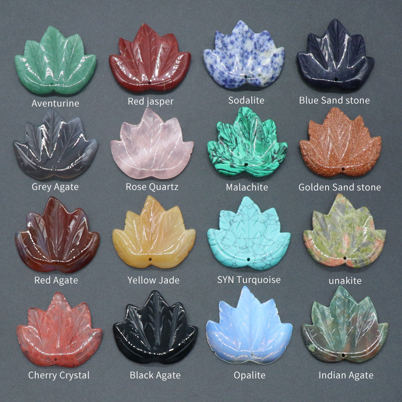 Crystal Leaf Pendant