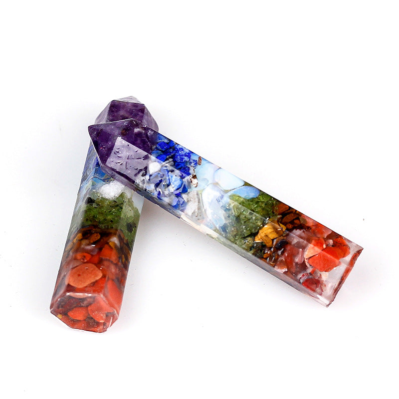 Resin Chakra Tower