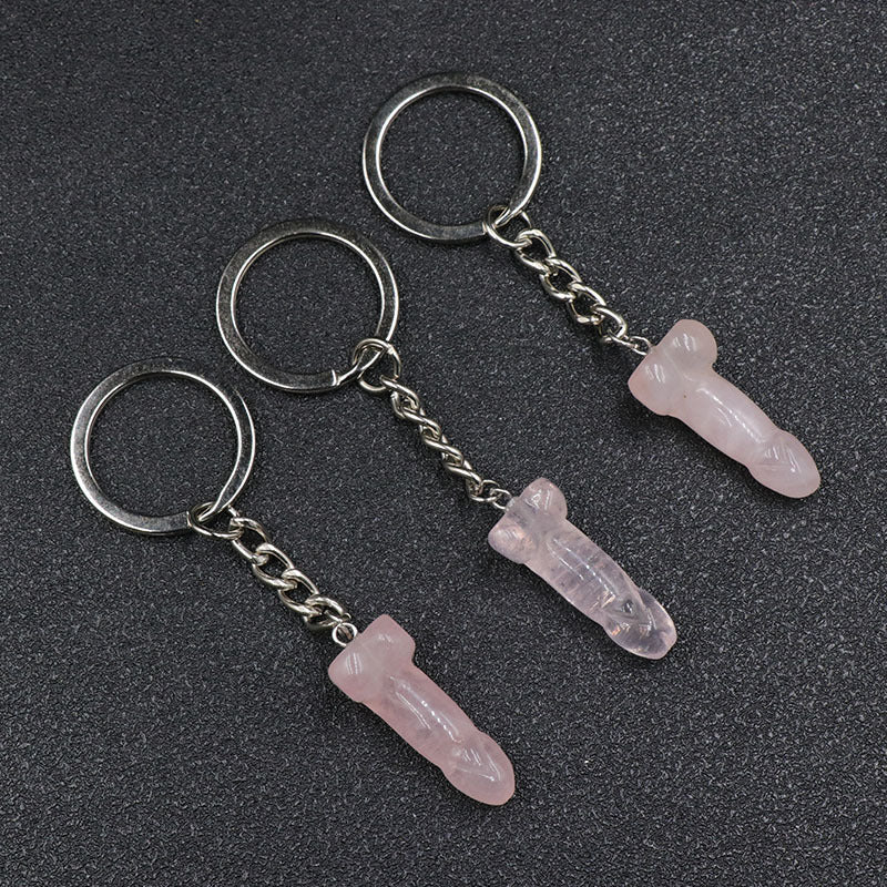 Crystal Men Part Keychain&Necklace