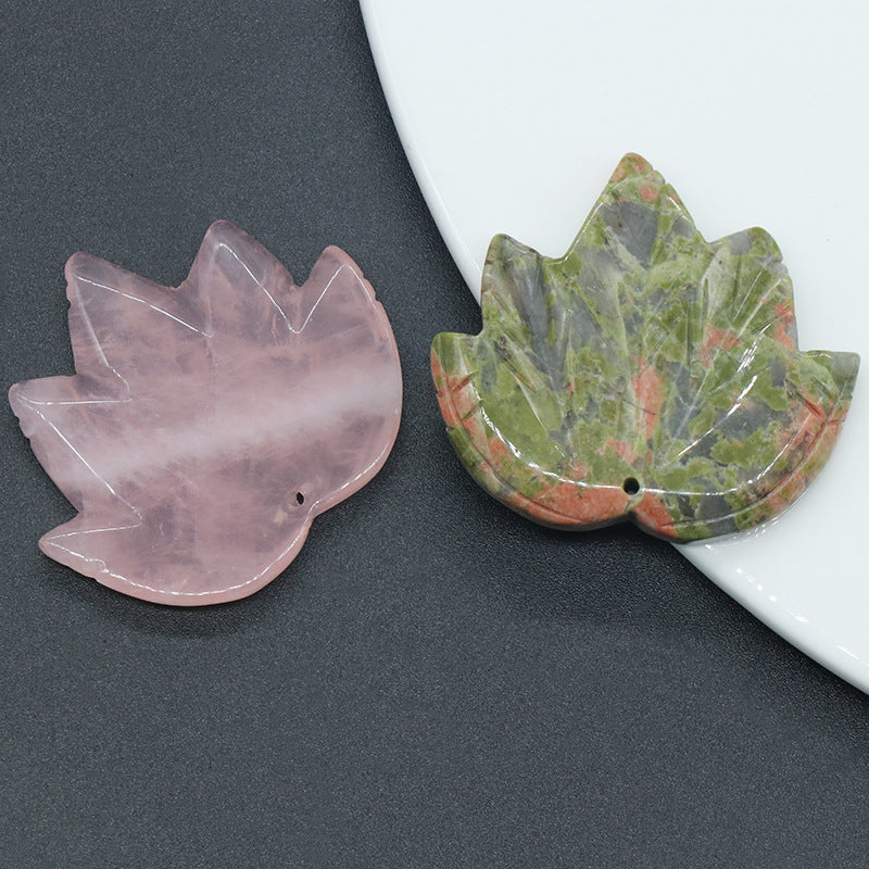 Crystal Leaf Pendant